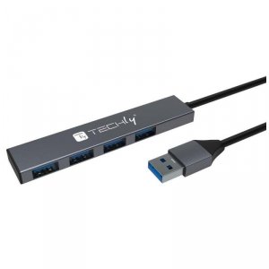 Hub USB Techly 4-portowy USB3.2 Gen1