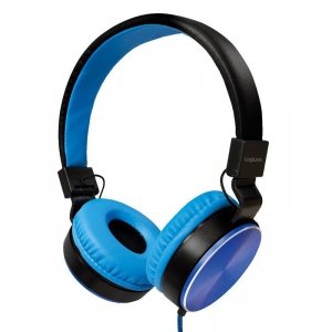 Słuchawki stereo LogiLink HS0049BL składane, niebieskie