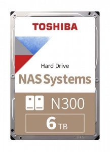 Dysk Toshiba N300 HDWG460UZSVA 6TB 3,5 7200 256MB SATA III NAS BULK