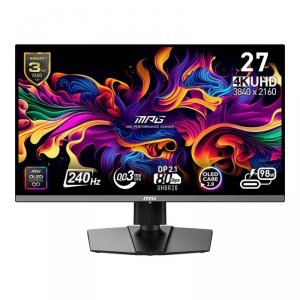 Monitor MSI 26,5 MPG 272URX QD-OLED 4K UHD 240Hz 2xHDMI DP HUB