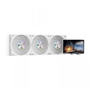 Chłodzenie wodne KRUX HydroArc 360 White ARGB LCD (KRXE011) 120 mm