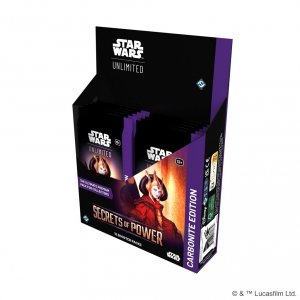 Star Wars: Unlimited Card Game - Secrets of Power - Carbonite Booster Display (12) + PROMO