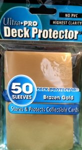 Deck Protector: Brazen Gold (16 KOSZULEK)