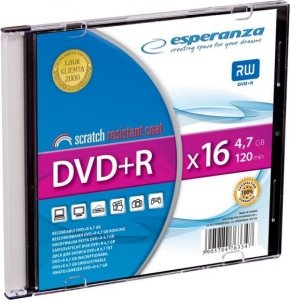 DVD+R ESPERANZA 4.7GB SLIM