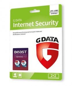 Oprogramowanie antywirusowe GDATA Internet Security 2+2 20m-cy karta-klucz