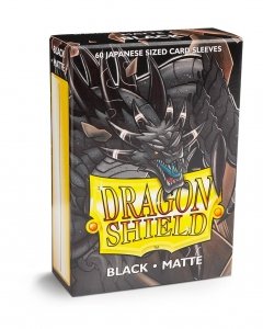 Koszulki Dragon Shield Small Sleeves - Japanese Matte Black (60 Sleeves)