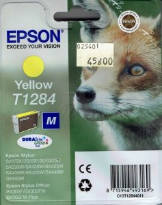 Tusz T1284 yellow Epson Stylus S22 SX125 SX130 SX230 SX420 3.5ml