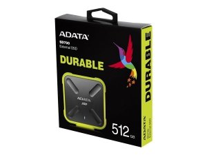 Dysk zewnętrzny ADATA SD700 512GB 2.5'' USB 3.1 Czarno-żółty