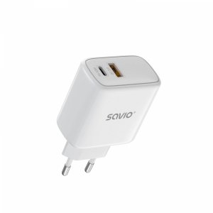 Ładowarka sieciowa Savio LA-06 USB Quick Charge Power Delivery 3.0 30W, 1xUSB Type C, 1xUSB