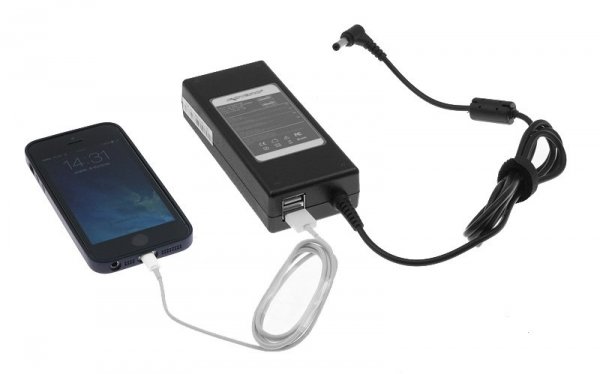 Zasilacz movano 19v 4.74a (2.5x5.5), 2xUSB