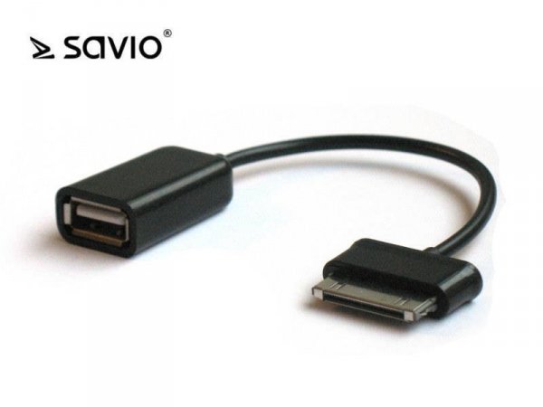 Adapter Samsung GALAXY TAB–USB, Złącza: Samsung  30pin - USB-A żeński (OTG)