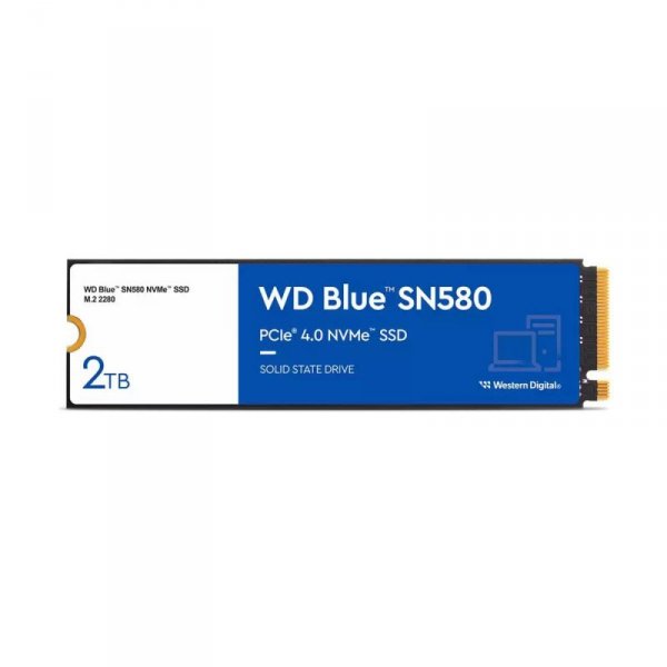 Dysk SSD WD Blue SN580 2TB M.2 2280 NVMe (4150/4150 MB/s) WDS200T3B0E