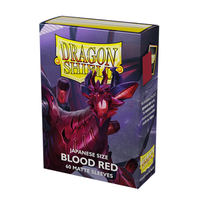 Koszulki Dragon Shield Japanese size Dual Matte Sleeves Blood Red (60 Sleeves)