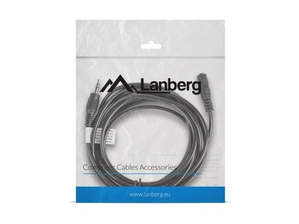 Kabel audio Lanberg stereo minijack - minijack M/F (przedłużacz) 3m