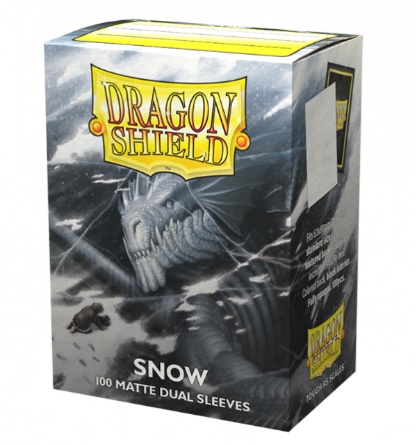 Koszulki Dragon Shield Dual Matte Sleeves - Snow (100 Sleeves)