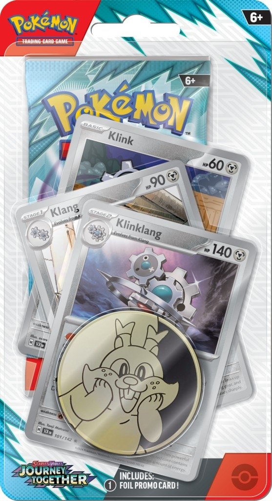 Pokemon TCG: Scarlet &amp; Violet - Journey Together - Premium Checklane Blister - Klinklang