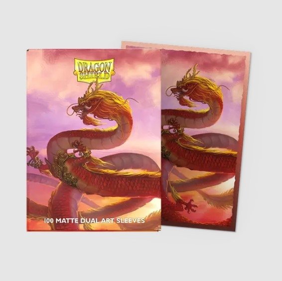  Koszulki Dragon Shield Art Sleeves - Standard size - Matte Dual - Year of the Wood Dragon (100 Sleeves)