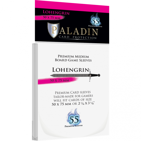  Paladin Sleeves - Lohengrin Premium Medium 50x75mm (55 Sleeves)