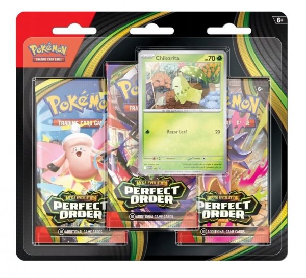Pokémon TCG: Mega Evolution - Perfect Order - 3-Pack Blister