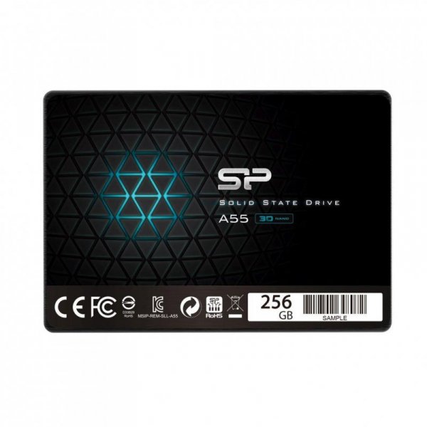 Dysk SSD 256GB 2.5&quot; SATA3 (460/450) Silicon Power A55 3D NAND, 7mm