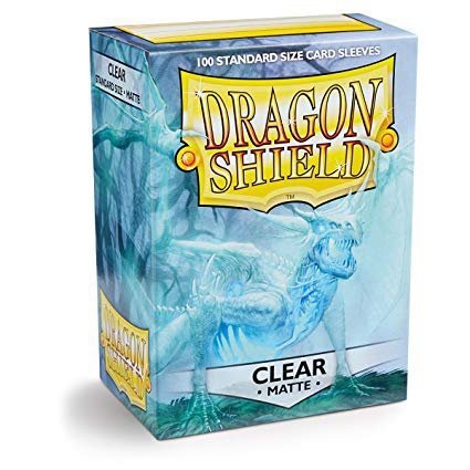 USZKODZONE Koszulki Dragon Shield Standard Sleeves - Matte Clear (100 Sleeves)