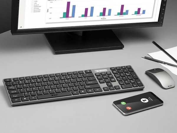 Zestaw bezprzewodowy klawiatura + mysz Tracer Set RF Nano