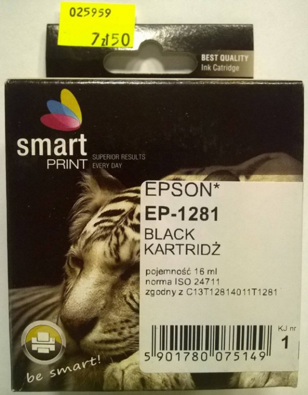 EPSON T1281 BLACK        smart PRINT