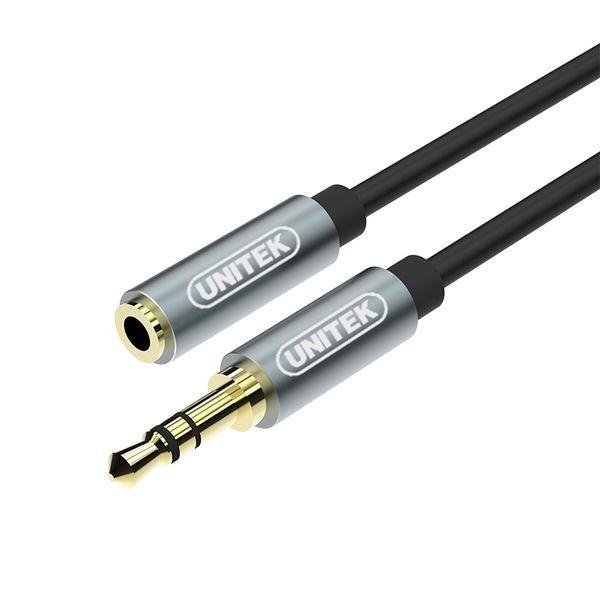 Kabel Unitek Y-C932ABK miniJack 3,5mm (M) - miniJack 3,5mm (F), 1m
