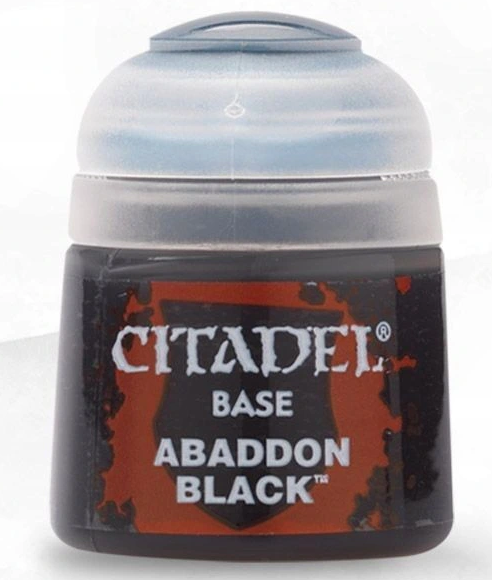 Farba Citadel Base: Abaddon Black 12ml