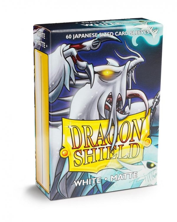  Dragon Shield Small Sleeves - Japanese Matte White (60 Sleeves)