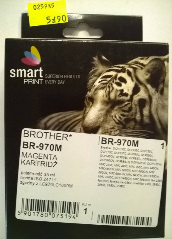 BROTHER LC970 MAGENTA    smart PRINT