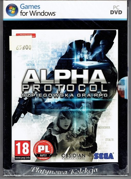 ALPHA PROTOCOL PC DVD