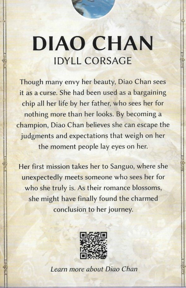 Koszulki Dragon Shield Standard size - Diao Chan, Idyll Corsage (100 Sleeves)