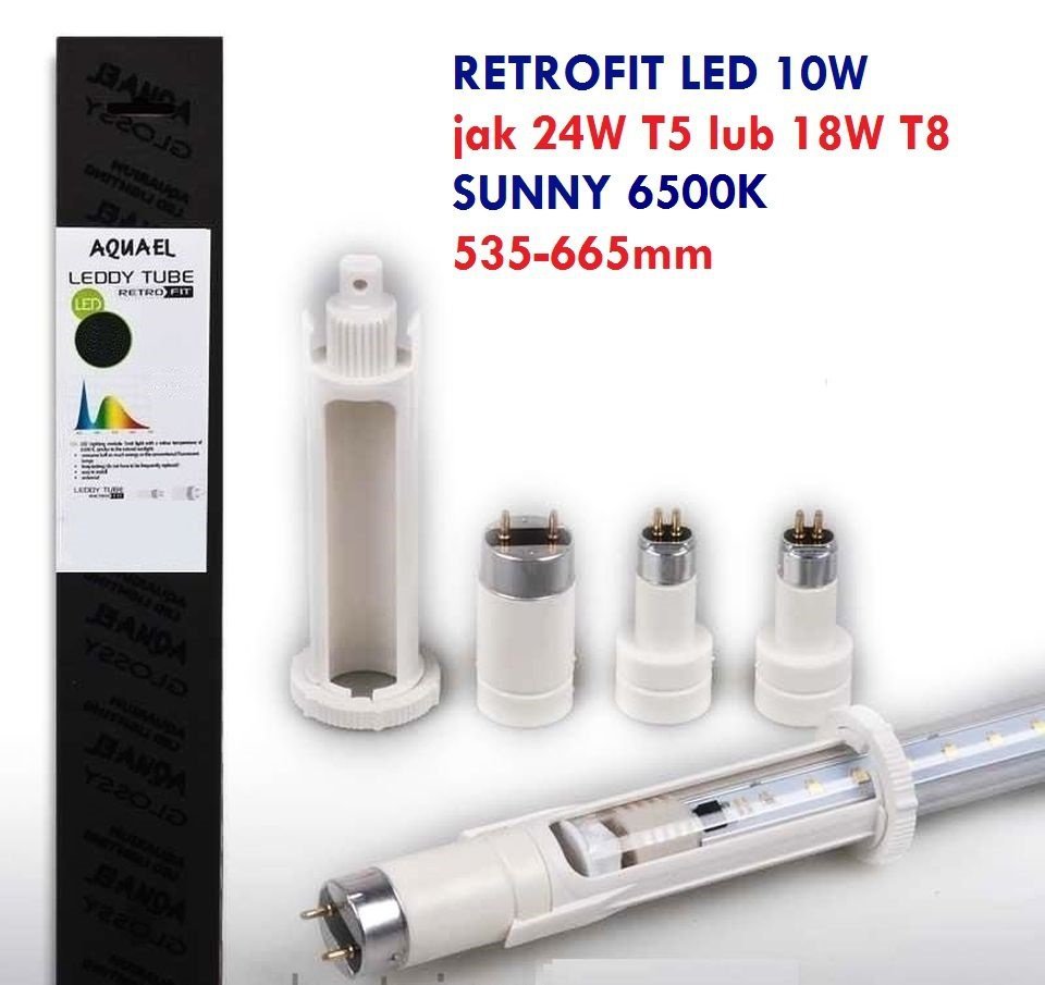 Aquael Retrofit Tube 10W Sunny Led 24W T8 Moduły LED - Oświetlenie