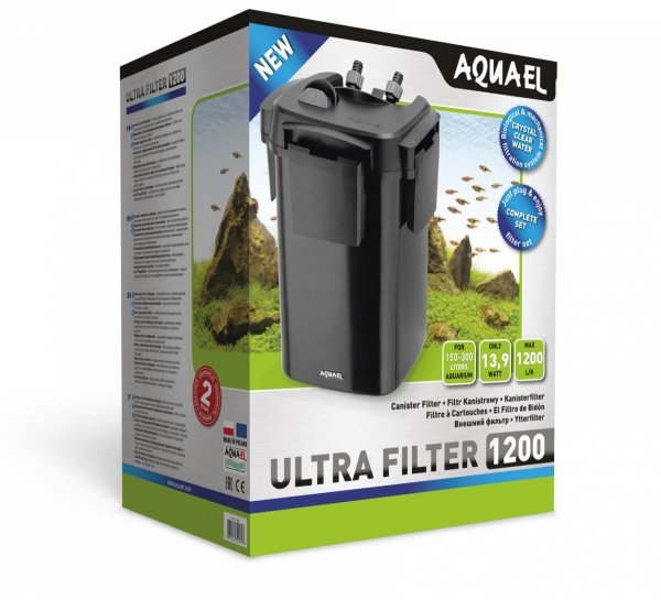 Aquael ULTRA FILTER 1200 Filtr Zewnętrzny Akwarium 150-300L + Gratis!