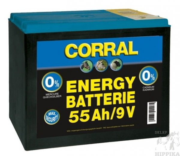 Bateria sucha Corral 55 Ah 9V do elektryzatorów