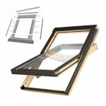 KOMPLET: Okno dachowe OPTILIGHT 66x118 VB+ NAWIEWNIK + KOŁNIERZ