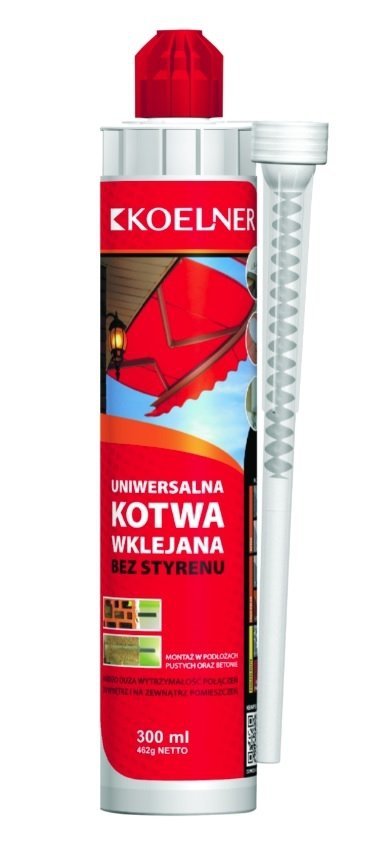 KOELNER Uniwersalna kotwa wklejana poliestrowa bez styrenu 300ml