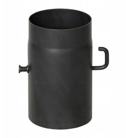 Szyber spalinowy czarny fi 120 - 25 cm