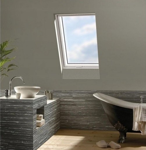 OKNO DACHOWE OPTILIGHT 78x98 TLP KUCHNIA ŁAZIENKA + KOŁNIERZ UNIWERSALNY