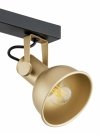 LAMPA SUFITOWA PLAFON SPOT REFLEKTOR CZARNO ZŁOTY INDUSTRIALNY DO SALONU POKOJU KUCHNI ARGON LENORA 1801