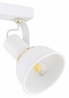 LAMPA SUFITOWA PLAFON SPOT BIAŁO ZŁOTY NOWOCZESNY REGULOWANY REFLEKOTRKI ARGON TWIST 7036