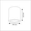 GOLDLUX POLUX JUPITER 10C 311696 TUBA SPOT NA ŻARÓWKĘ E27 CZARNA