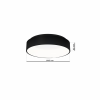 Plafon OHIO BLACK 24W LED