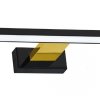 MILAGRO Kinkiet SHINE BLACK/GOLD 13,8W LED