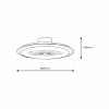 Plafoniera LED ZONDA WHITE 48W z wentylatorem