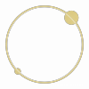 MILAGRO SATURNO GOLD ML8861 46W LED LAMPA SUFITOWA / KINKIET OKRĄG KOŁO RING ZŁOTY