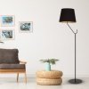 MILAGRO Lampa stojąca VICTORIA BLACK 1xE27