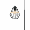 MILAGRO Lampa stojąca CLIFF BLACK 1xE27