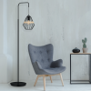 MILAGRO Lampa stojąca CLIFF BLACK 1xE27